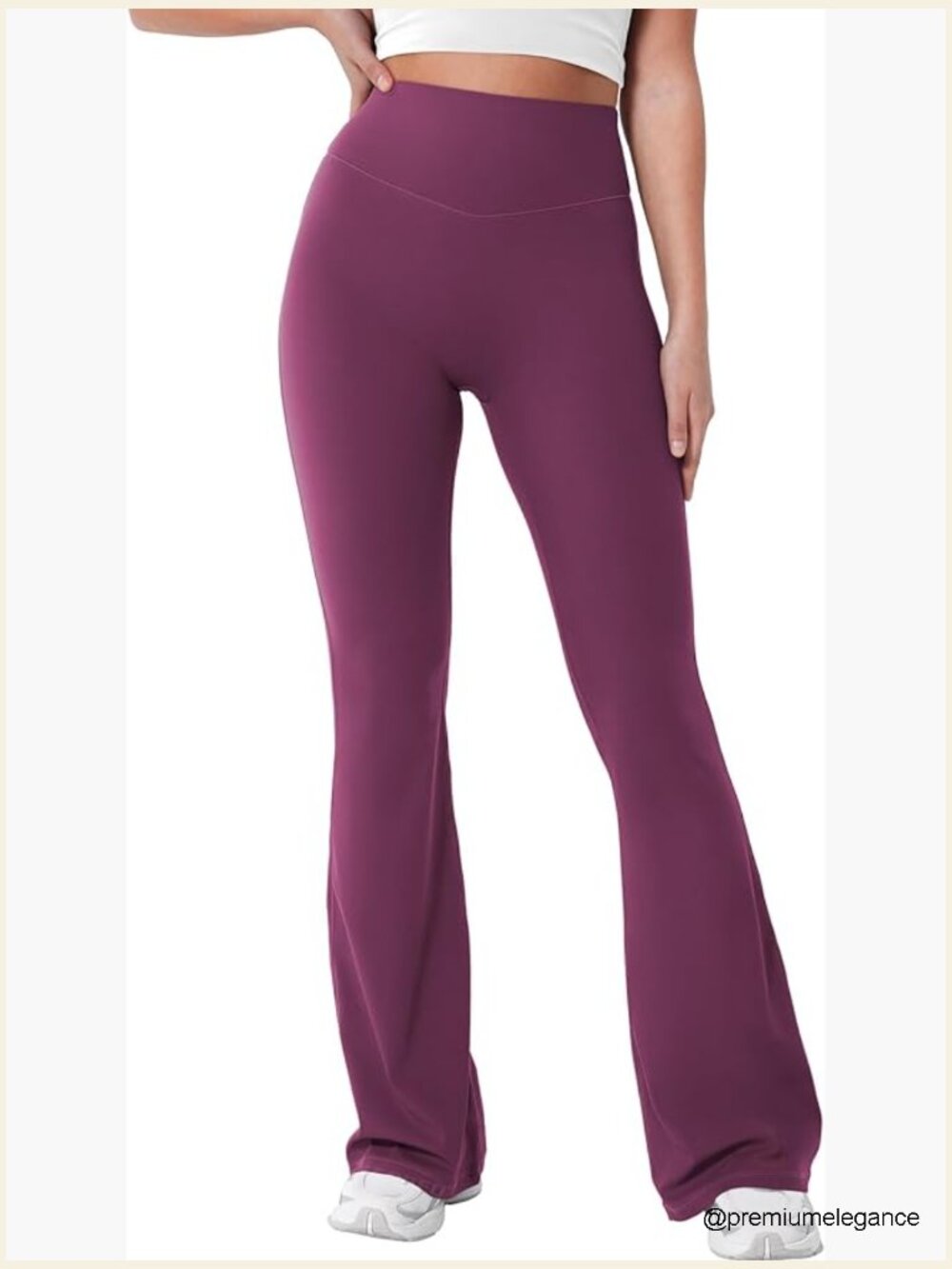 Mini Flared High Waist No Front Seam Yoga Leggings